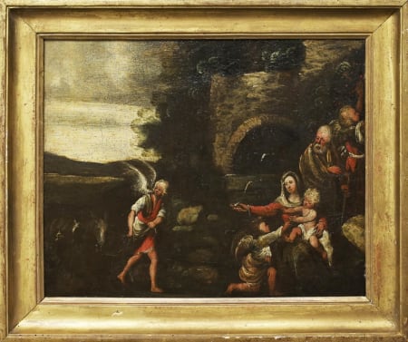 Scuola Ferrarese — Riposo durante la fuga in Egitto